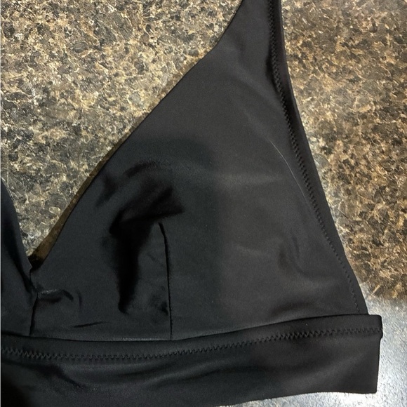 Aerie ruched longline bikini top- L - Picture 3 of 6